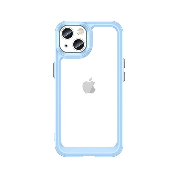 iPhone 15 Plus Clear Case,Decase Soft Rugged Shockproof Phone Cover Anti-Yellow Anti-Scratch Transparent Shell,for Apple iPhone 15 Plus(2023 Release) 6.7 Inch - Blue