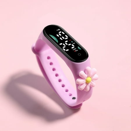 Kid s Joy! HIMIWAY Sweatshirt Dress Electronic Watches with Parental Controls for Kids Colorful and Stylish Electronic Watch for Trendy Kids LED Electronic Waterproof Watch
