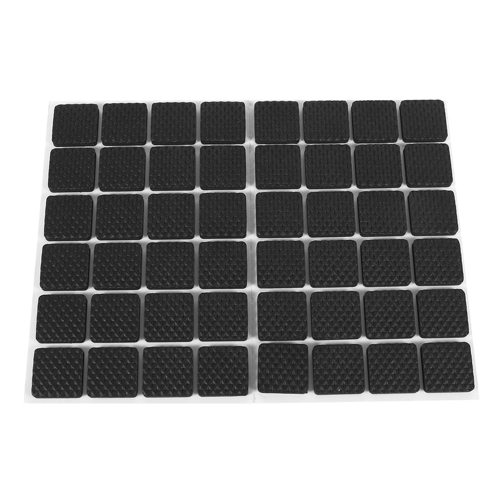 Tebru 48Pcs Black Nonslip Self Adhesive Floor Protectors Furniture