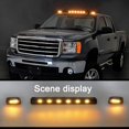 thumbnail image 4 of 3PCS LED pickup truck roof lights 2007-2013 for Chevrolet Smoky Amber 3500HD, 4 of 10