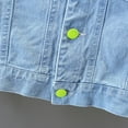 thumbnail image 7 of Girls Sleeveless Denim Jacket Girls Jean Vest Kids Waistcoat Outerwear Blue 11-12 Years, 7 of 7