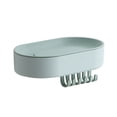 thumbnail image 2 of Billuyoard Jabonera de baño, soporte de caja de jabón de baño montado en la pared con gancho, estante de almacenamiento de esponja, plástico para Juegos de accesorios de baño Verde Billuyoard HA003097-01, 2 of 6