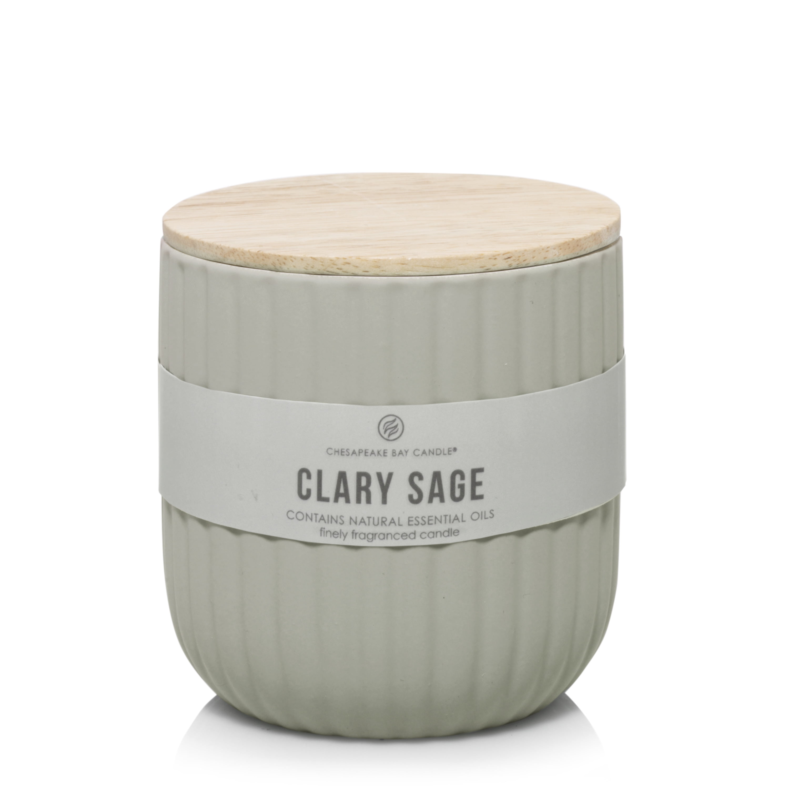 Buy Chesapeake Bay Candle Minimalist Collection Clary Sage 10.1oz SoftTouch Medium Ribbed Jar