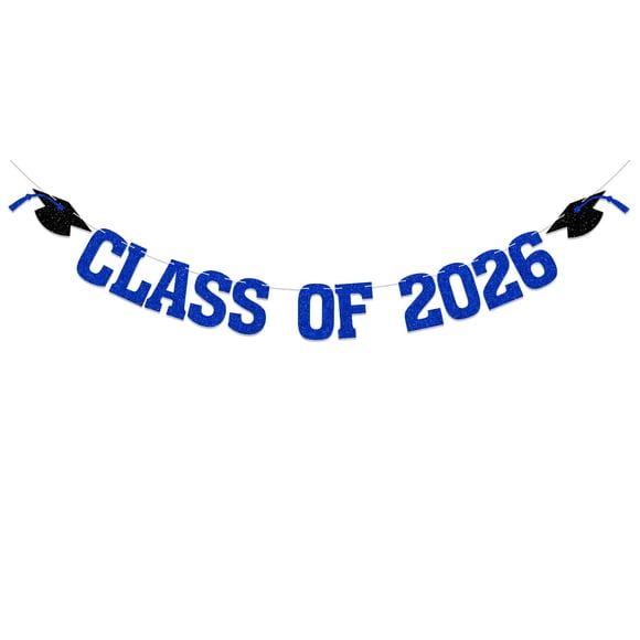 Banner de Graduación Yochamc Brillo Azul Clase del 2026