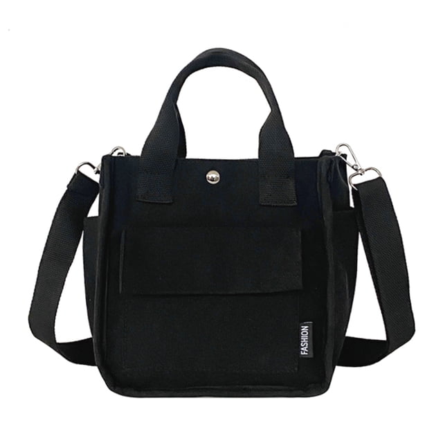 Bolso de mano informal de lona para mujer bolso de mano con múltiples bolsillos bolso de moda para viajes al aire libre
