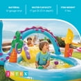 thumbnail image 5 of Intex 11ft x 7.5ft x 44in Dinoland Play Center Kiddie Inflatable Swimming Pool, 5 of 10