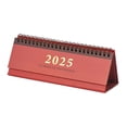 thumbnail image 2 of Calendario de escritorio 2025, calendario mensual con tapa, cuaderno con agenda diaria de papel grueso, decoración de escritorio, regalo de año Nuevo Rojo, 2 of 8