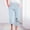 Light Blue, variant on Fartey Womens Retro Cotton Linen Capri Yoga Pants Wide Leg Drawstring Loose Comfy Lounge Straight Leg Pants Floral Print Capris Sweatpants with Pockets