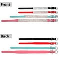 thumbnail image 6 of KBOOK Rhinestone Dog Cat Puppy Collars Bling Suede Leather Adjustable Pet Necklace, 6 of 6