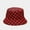 Red, variant on 2022 Fashion Houndstooth Plaid Bucket Hats for Women Men Cotton Fisherman Sun Protection Summer Hats Hip Hop Street Cap Gift