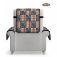thumbnail image 7 of TSOVTHRID American Flag Plaid Print Recliner Chair Covers Lazy Boy Recliner Covers Stay in Place Couch Cover Slipcovers Non-Slip Furniture Protector with Elastic Strap for Independence Day Decor, 7 of 7