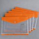 thumbnail image 1 of Bolsa Para Documentos Juego de 6 bolsas para documentos de hojas sueltas A4, transparentes, con 11 orificios y etiquetas de color naranja. JASKFLY, 1 of 9