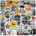 thumbnail image 1 of Hunting Stickers 100 Pcs, Outdoor Adventure Vinyl Decal, Hunter Sticker Pack Perfect for MacBook, Water Bottle, Laptop, Phone, Hydro Flask, 1 of 5