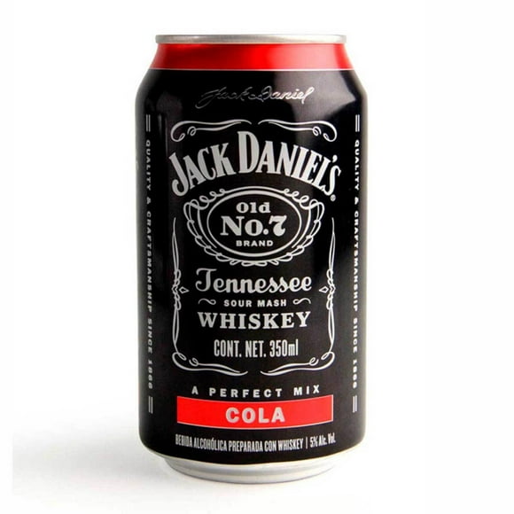 Pack de 24 Bebida Preparada Jack Daniels Cola Lata 350 ml Jack Daniels Cola Lata