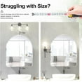 thumbnail image 6 of Beveled Edge Arched Medicine Cabinet with Mirror,2-Door Arch Surface Mount Medicine Cabinets Mirror,Frameless Mirrored Medicine Cabinets for Bathroom Mirror Cabinet,botiquines de baño 24x28, 6 of 7