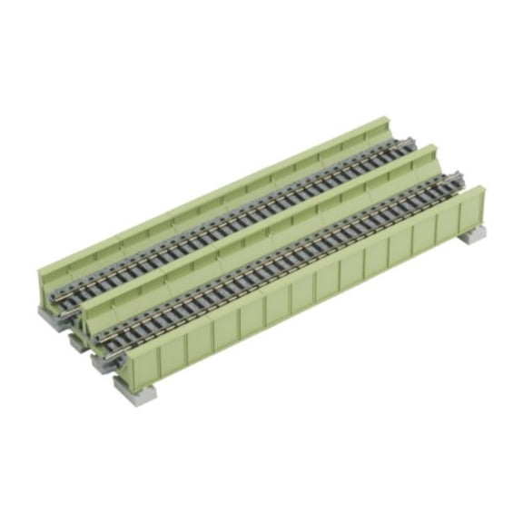 kato kat20456 n 186mm 7-5/16" double plate girder bridge, lt grn