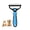 Blue L, variant on Pet Dematting Comb for Dogs and Cats, Undercoat Rake Pet Brush for Long Hair, Deshedding Dog Brush Removes Tangles Knots and Loose Fur, Grooming Tool for Thick Coats   (Blue L)