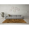 thumbnail image 3 of Ahgly Company Indoor Rectangle Abstract Orange Modern Area Rugs, 5' x 8', 3 of 4