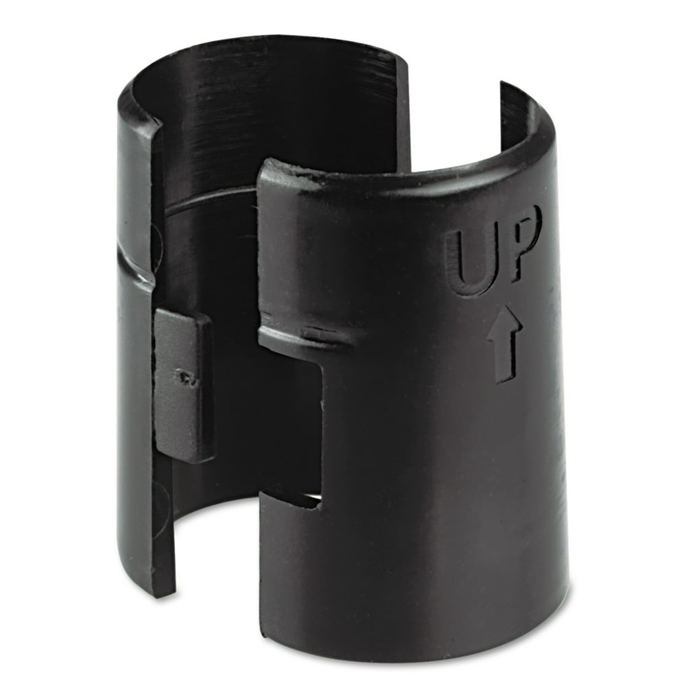 Alera Wire Shelving Shelf Lock Clips, Plastic, Black, 4 Clips/Pack