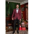 thumbnail image 3 of COOFANDY Sport Jacket Men Casual Knit Red Sports Coats Two Button Business Blazer Jackets, 3 of 6