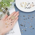 thumbnail image 3 of 2250 Pcs Open Bead Tips Knot Covers with 2 Loops Cup Clamshell Fold-Over Bead Tips Knot End Caps for Jewelry Making, 3 of 6