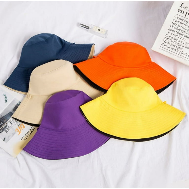 COCOpeaunt Unisex Summer Foldable Bucket Hat Women Outdoor Sunscreen Cotton  Fishing Hunting Cap Men Basin Chapeau Sun Prevent Hats Present 