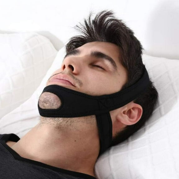 Anti Snoring Chin Strap for Sleeping,Adjustable Jaw Support Strap to Keep Mouth Closed, Snoring for Men Women, Stops Dry Mouth, Comfort Fit Nighttime Sleeping Aid