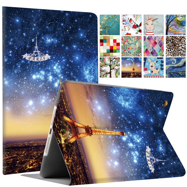 iPad PRO 9.7 Pouces 2016 Étui Folio A1673 A1674 A1675 MLMP2LL/A MM172LL/A MLMN2LL/A MLMW2LL/A MLMX2LL/A MM192LL/A MLMV2LL/A MLN02LL/A MLMY2LL/A MLN12LL/A MM1A2LL/A MLMQ2LL/A MLPX2LL/A Imprimé Paris Night