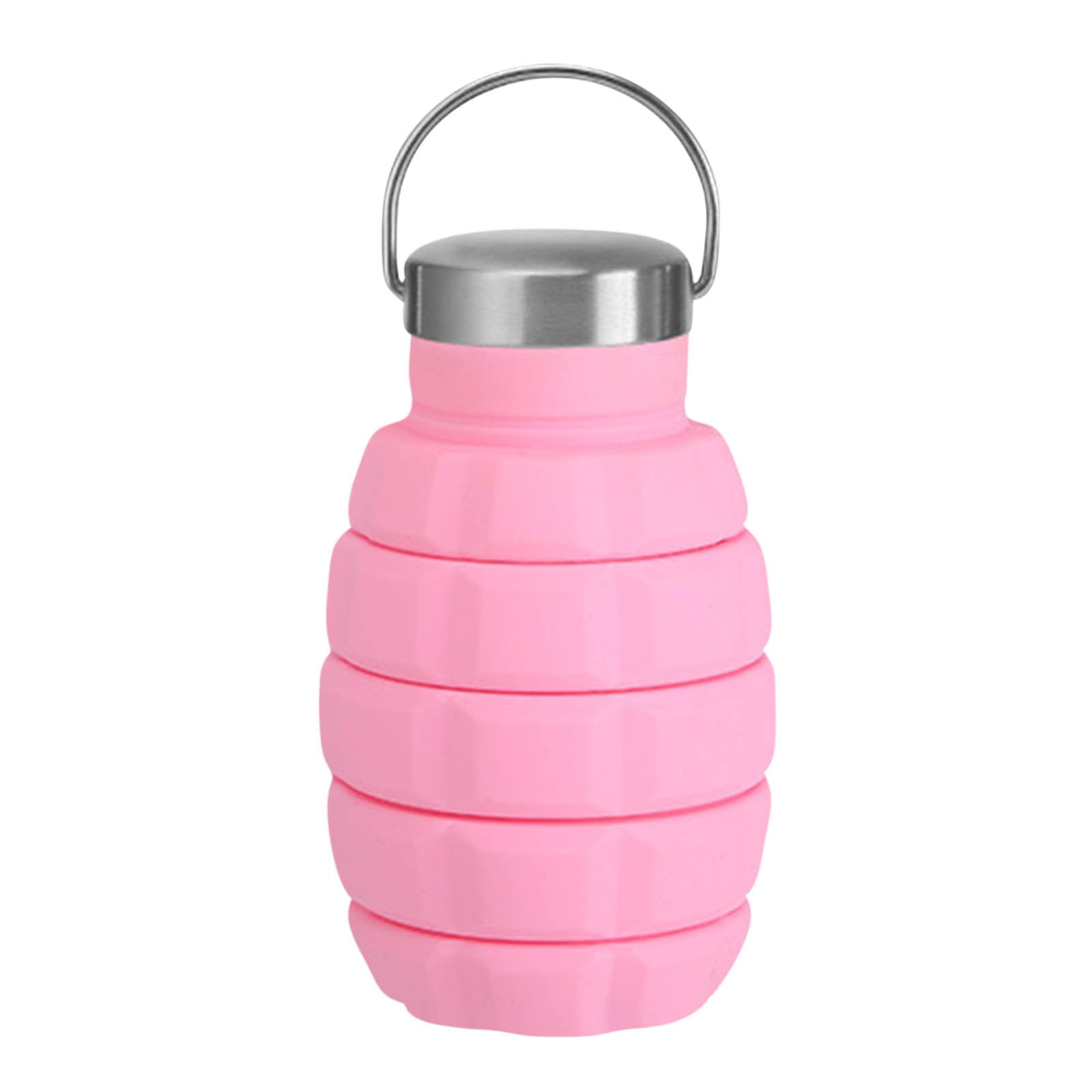 JilgTeok 5 Packs Foldable Water Bottle 500ml Leak Proof Reusable Collapsible Sports Cup for Travel Hiking Camping Gym Outdoor Activities BPA Free