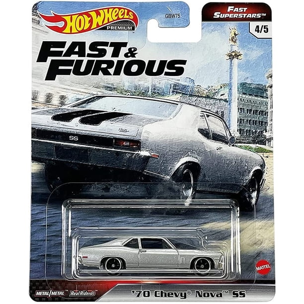 Hot Wheels Fast & Furious Colección de vehículos a escala 1:64 de The Fast Film Franchise, autos modernos y clásicos, gran regalo para coleccionistas y fanáticos de las películas