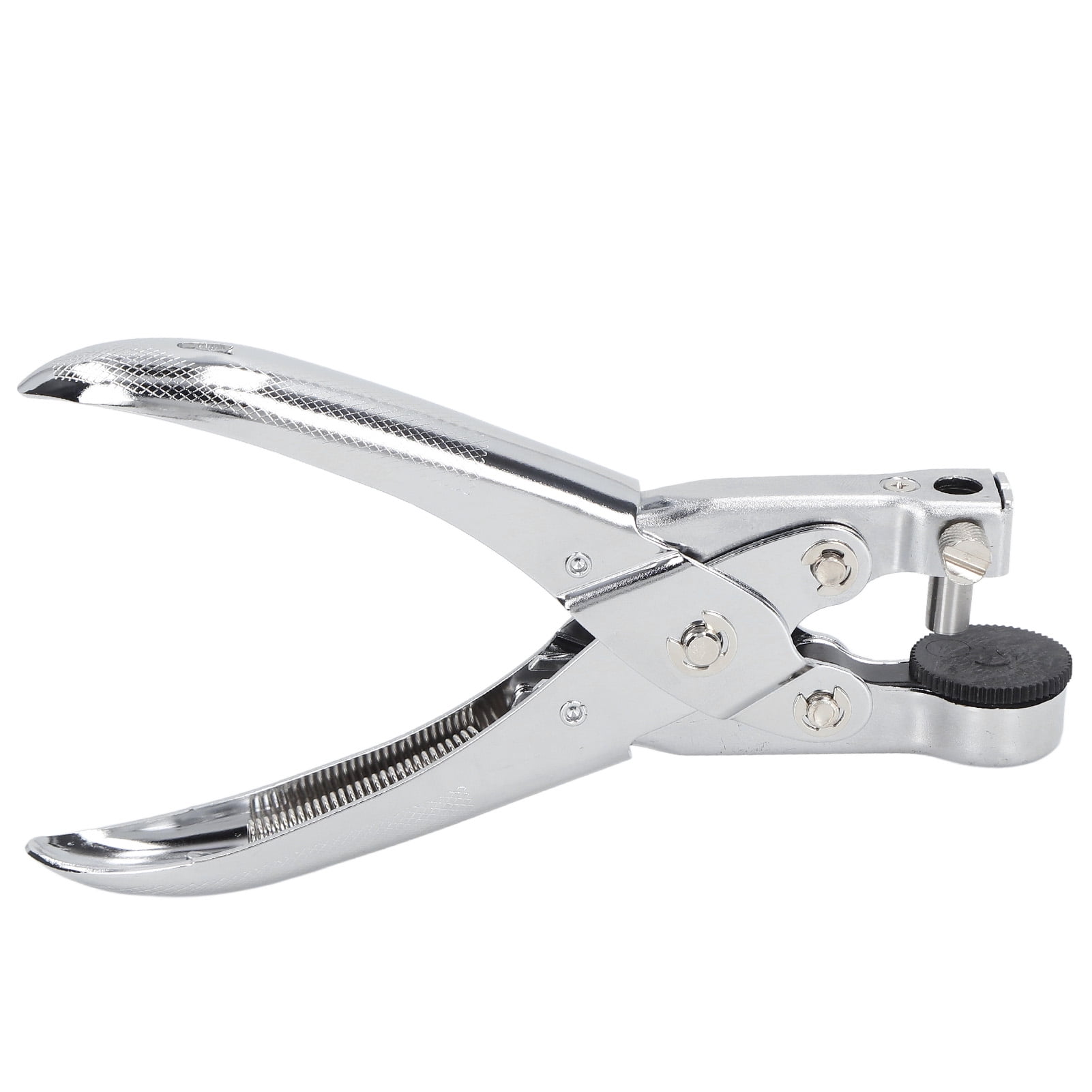 Single Hole Punch, Chromed Metal Single Hole Puncher  For Bag