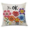 thumbnail image 1 of Almohadas Littlefa Inspiring It's OK para niñas y niños, color beige, 1 of 5