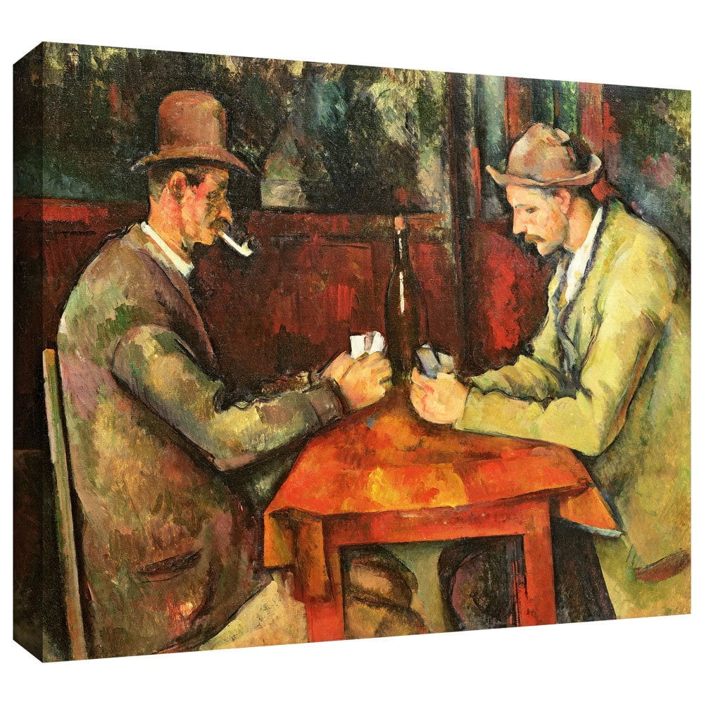Paul Cezanne "The Card Players" Gallery-wrapped Canvas Art