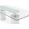 thumbnail image 3 of Whiteline Modern Living Mandarin Dining table, Length: 94 Width: 39 Height: 30, White, 3 of 4