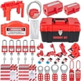 thumbnail image 1 of Kit de etiquetado Lockout VEVOR, cerradura con llave de 43 piezas con candados, 1 of 9