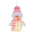 thumbnail image 2 of Lighted Snowmen Figurine Christmas Tabletop Ornament Snowman Doll Battery Operated Decoration Snowman for Holiday Table Decor Xmas Tree, 2 of 8