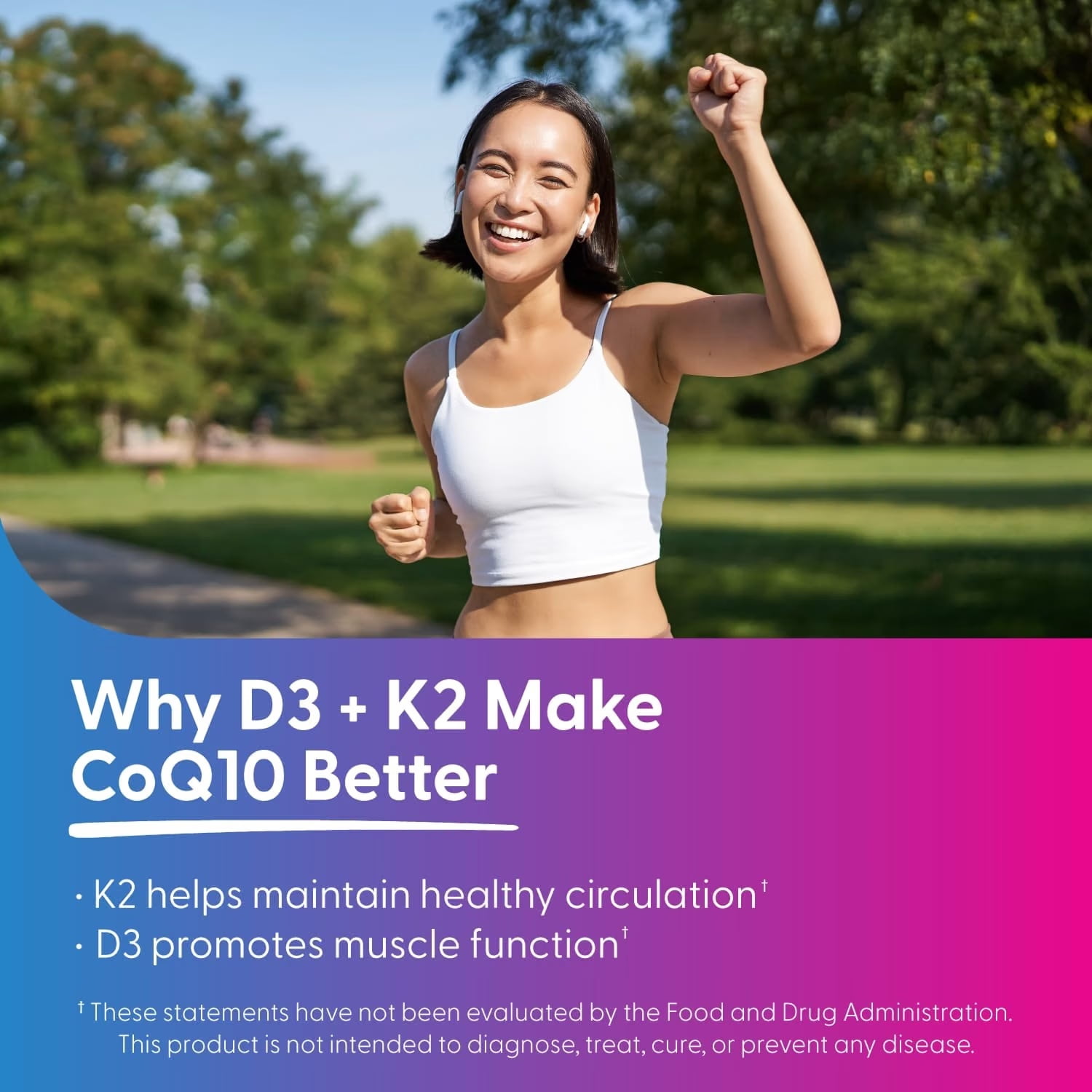 Viactiv CoQ10 Cardio Complete With Vitamins D3 + K2, Fruit Fusion, 30 Soft Chews