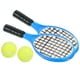 thumbnail image 3 of BRIGHTFUFU 4 Uds Mini modelos de raqueta de tenis de simulación decoración de escritorio para el hogar accesorio para casa de juegos (como se muestra, 2 uds raquetas + 2 uds pelotas), 3 of 8