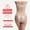 Beige, variant on HUPOM Pregnancy Underwear For Women Girls Underwear High Waist Casual Tie Elastic Waist Black XL