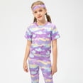 thumbnail image 7 of Girls Athletic Tops Short Sleeves Running Active Yoga Dance Sports Shirts 5-12Y, 7 of 7