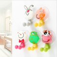 thumbnail image 2 of Farfi Cute Animal Silicone Toothbrush Holder Bathroom Wall Hanger Sucker Hook Stand (Cow), 2 of 13