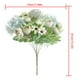 thumbnail image 2 of Flor artificial Tela de seda Ramo de flores falsas Fiesta de boda Fotografía Prop Decoración floral, Blanco verde AweSitey  HA6620-05B, 2 of 6