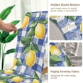 thumbnail image 5 of Yayeee 2 Pack Dining Chair Covers Stretch Parson Chairs Slipcovers Seat Protector, Blue Plaid Lemon, 5 of 6