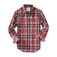 thumbnail image 1 of Aeropostale - Camisa con botones y bolsillo a cuadros para hombre, color rojo, pequeña Aeropostale  Botones al frente, 1 of 1