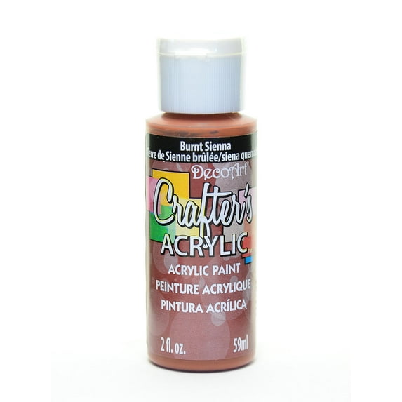 Crafters Acrylic 2 oz burnt sienna (pack of 12)