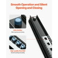 thumbnail image 6 of VEVOR Undermount Drawer Slides, 16 inch, Full Extension Ball Bearing Under Stair Cabinet Rails, 260 LB Load Capacity Heavy Duty Bottom Stair Cabinet Glides Track Runners,for DIY Replacement, Black, 6 of 9