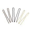 thumbnail image 4 of 1 Ensemble de Broches Bobby Mode Style Simple en U 6 mm Métal Élastique Accessoires Multicolores Barrettes de la Saint-Valentin pour Femmes Café/150 Pcs, 4 of 8