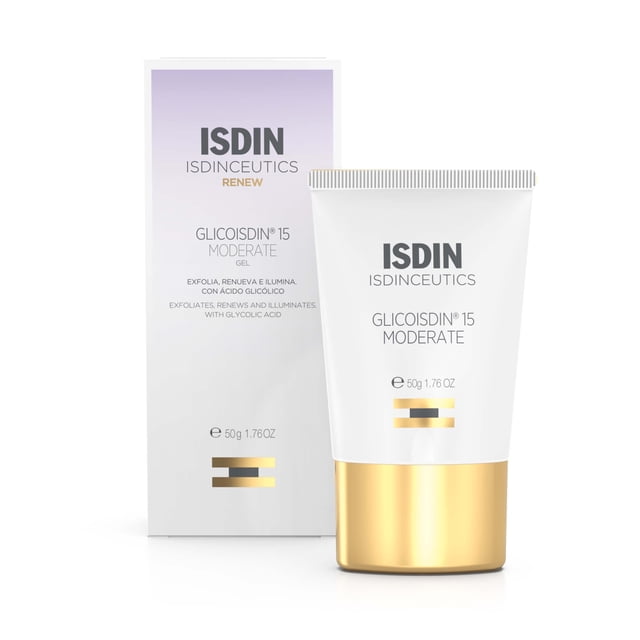 ISDIN Isdinceutics Glicoisdin® 15 Moderate - Exfoliating Glycolic Acid Face Gel for Combination or Acne-Prone Skin