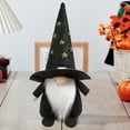 thumbnail image 4 of SSBSM Halloween Faceless Doll Handmade Hollow Out Pentagram Pointy Hat Braid/Beard Design Gnome Faceless Doll, 4 of 7