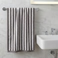 thumbnail image 2 of REGALWOVEN Classic Striped Cotton Hand Towels, Ultra Plush Absorbent Quick Dry Towels for Bathroom, Kitchen, Guest Room, 29" x 13" Grey 2pk, 2 of 7
